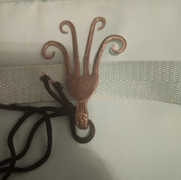 Unique Vintage Bronze Fork Pendant - Picture 1 of 5